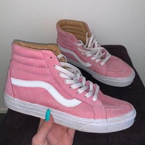 Pink classic high top vans